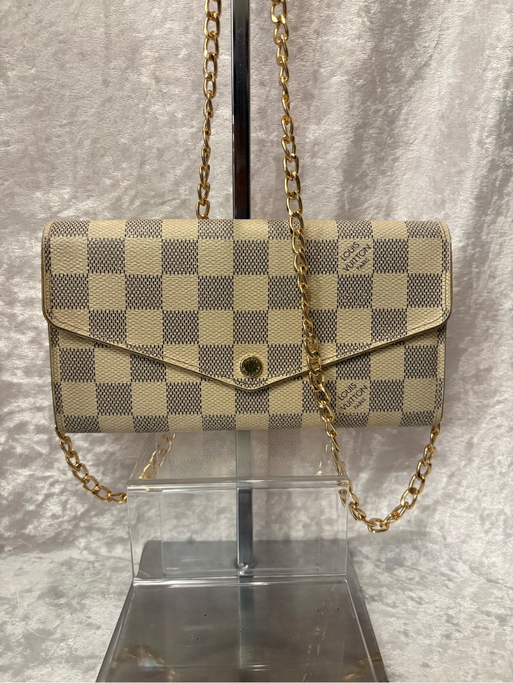 Louis Vuitton Damier Azur Sarah Wallet Authentic 2015